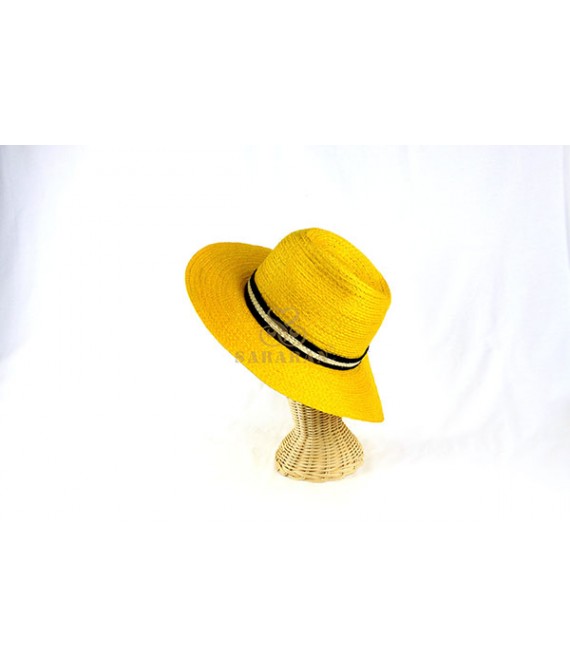 หมวกทรงปานามา สีเหลือง