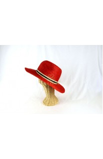 หมวกทรงปานามา สีแดง